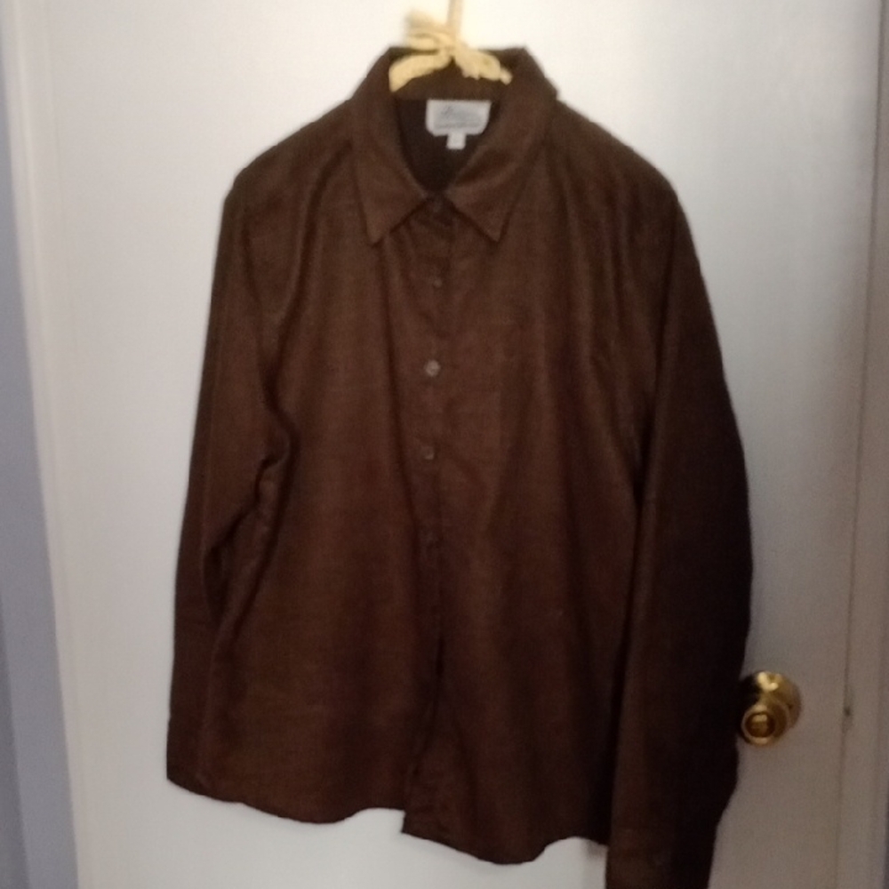 Vintage 🌟Brown Button Down Shirt